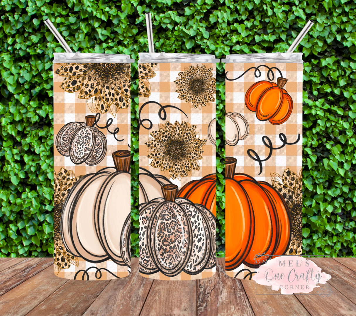 Sublimation Print Tumbler Wrap - Pumpkin