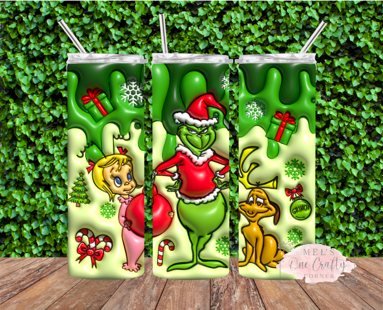 Green Christmas Tumbler