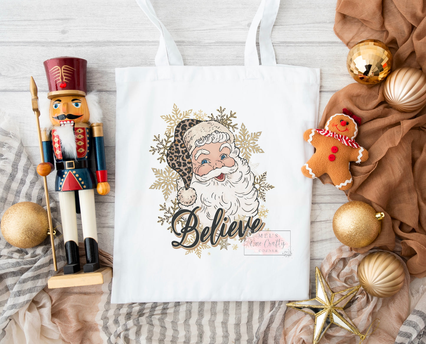 Believe Santa Tote Bag