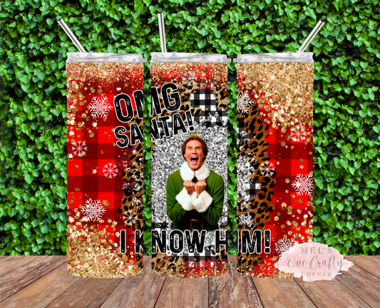 Sublimation Print Tumbler Wrap - OMG Santa