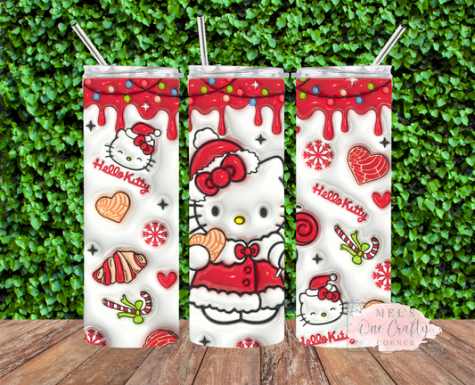 Red Christmas Cat Tumbler