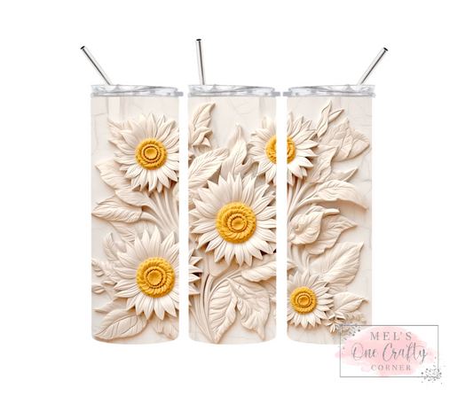 Sublimation Print Tumbler Wrap - Sunflower bunch