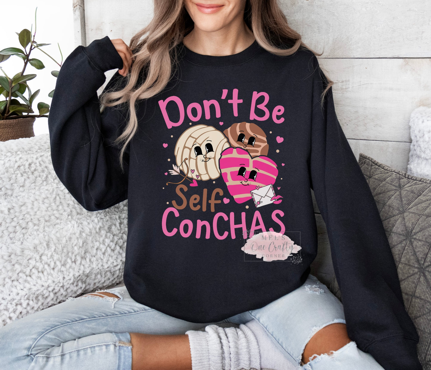 Self Concha Crew Neck Sweater