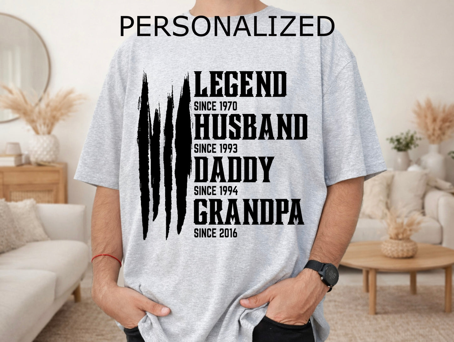 Dad is the Legend Personalized Shirt
