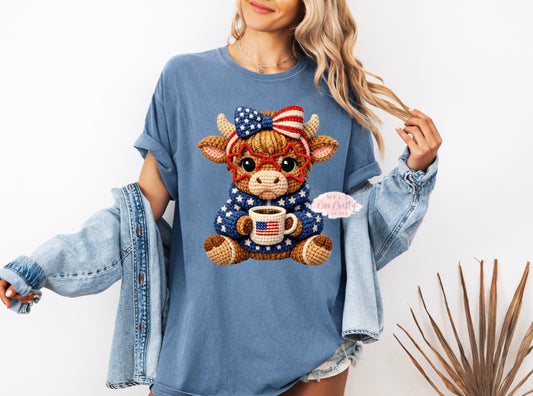 Faux Yarn American Highland Shirt