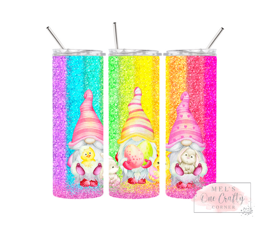 Sublimation Print Tumbler Wrap - Rainbow Gnomes