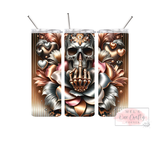 Sublimation Print Tumbler Wrap - Skull This