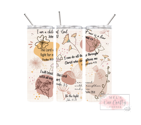 Sublimation Print Tumbler Wrap - Be The Light