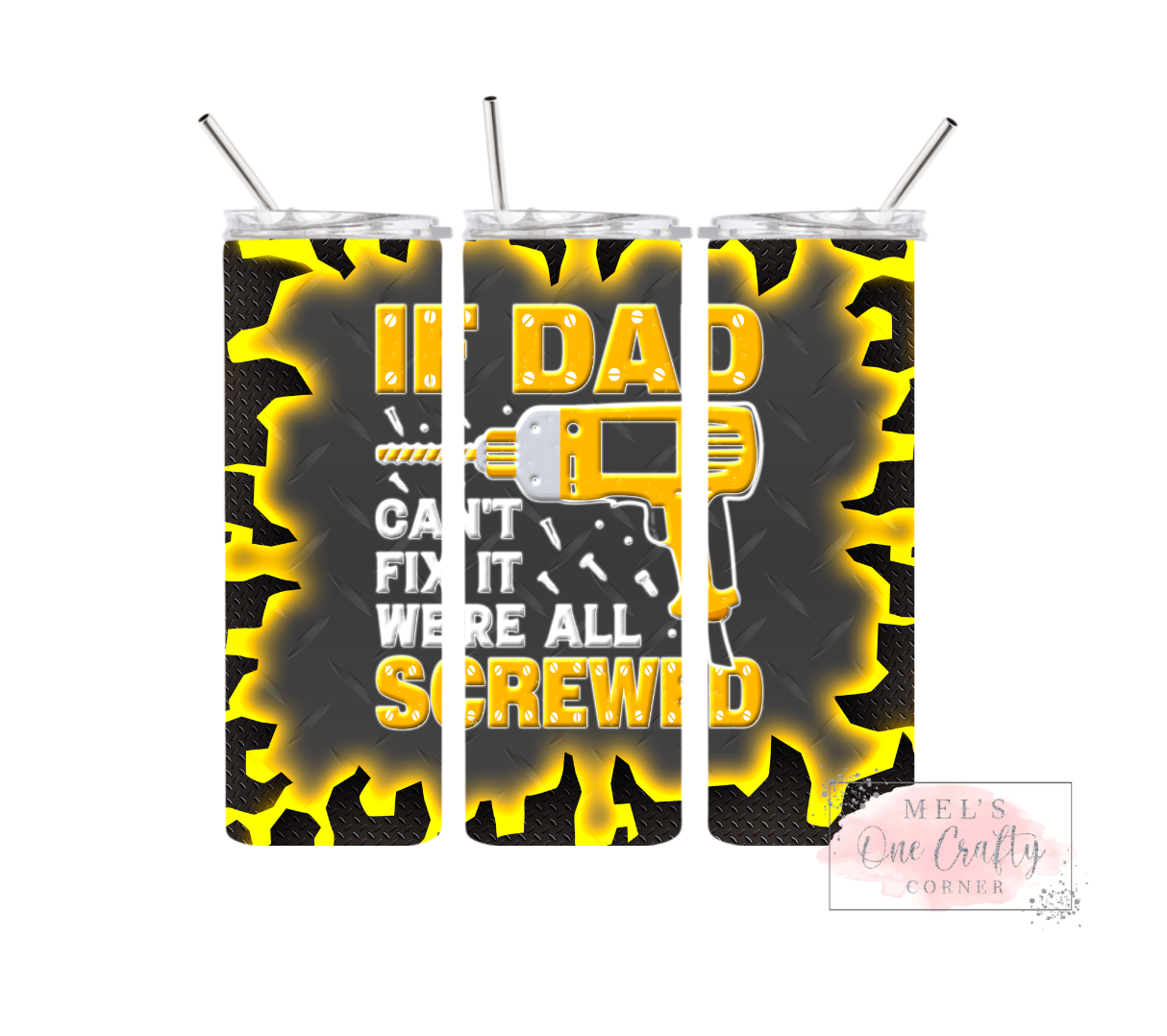 Sublimation Print Tumbler Wrap - Dad Can’t