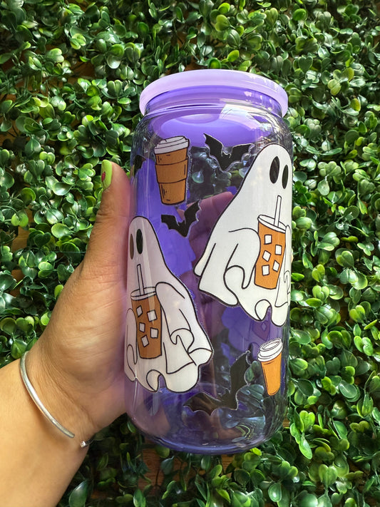 DISCOUNTED Glass Can - Coffee Ghosts