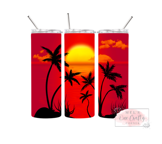 Sublimation Print Tumbler Wrap - Sunset