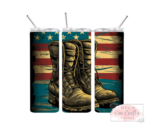 Sublimation Print Tumbler - Boots