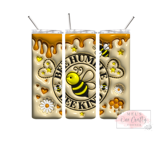 Sublimation Print Tumbler - Bee Humble