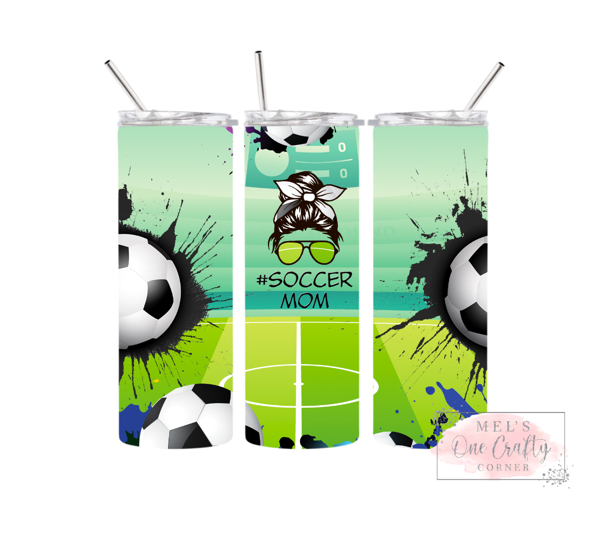 Sublimation Print Tumbler - #soccermom