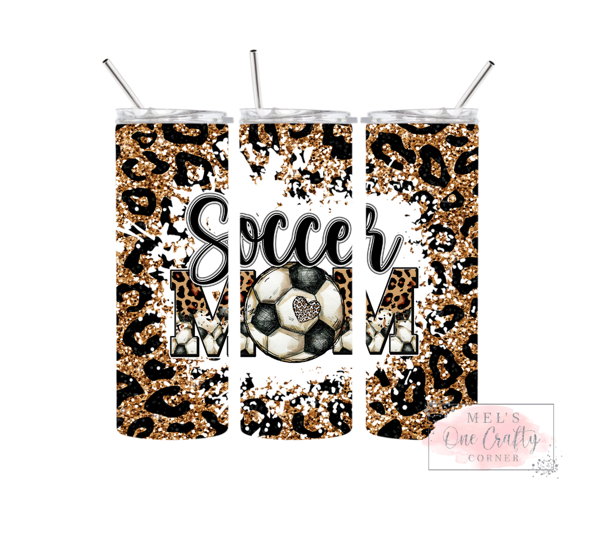 Sublimation Print Tumbler - Soccer Mom