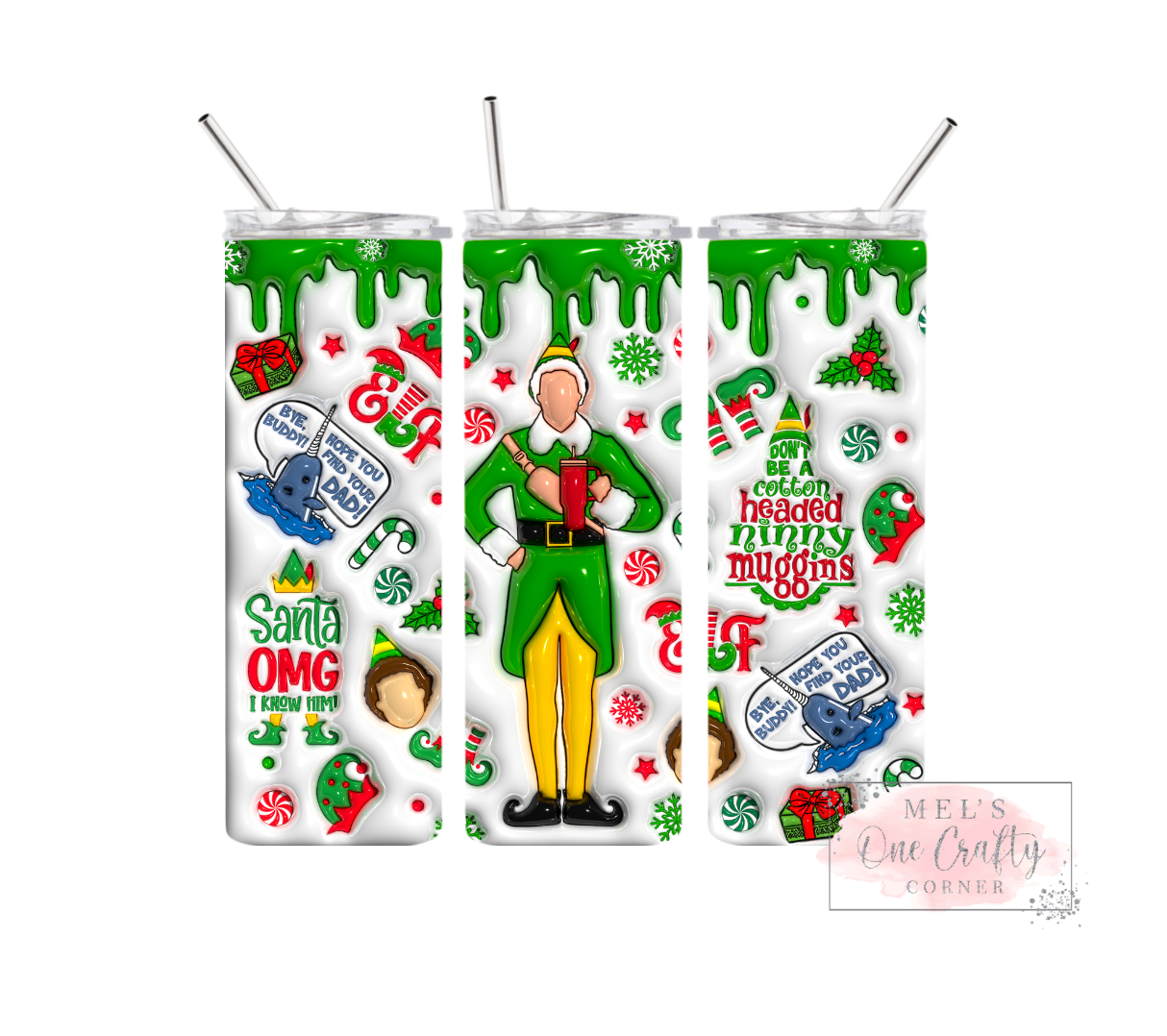 Sublimation Print Tumbler - Elf