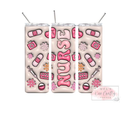 Sublimation Print Tumbler - Bandaids