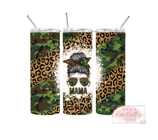 Sublimation Print Tumbler - Army Mom