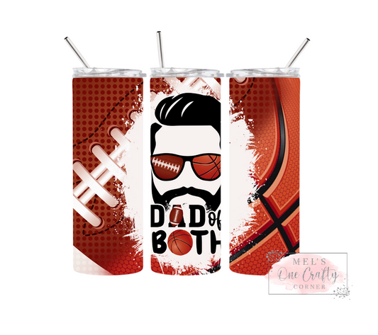 Sublimation Print Tumbler - Dad of Both