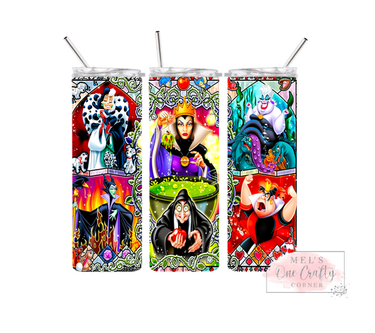 Sublimation Print Tumbler - Villains