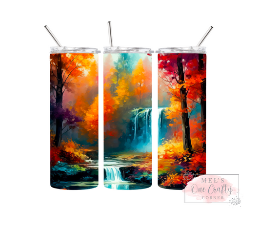 Sublimation Print Tumbler - Waterfall