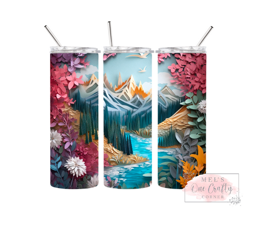 Sublimation Print Tumbler - River