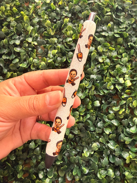 Baby Leather Face Glitter Pen