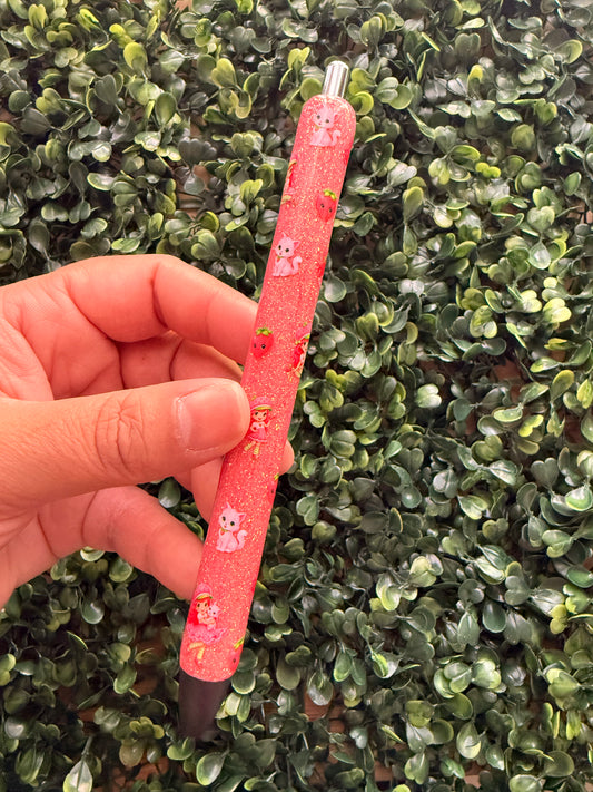 Strawberry Shortcake Glitter Pen