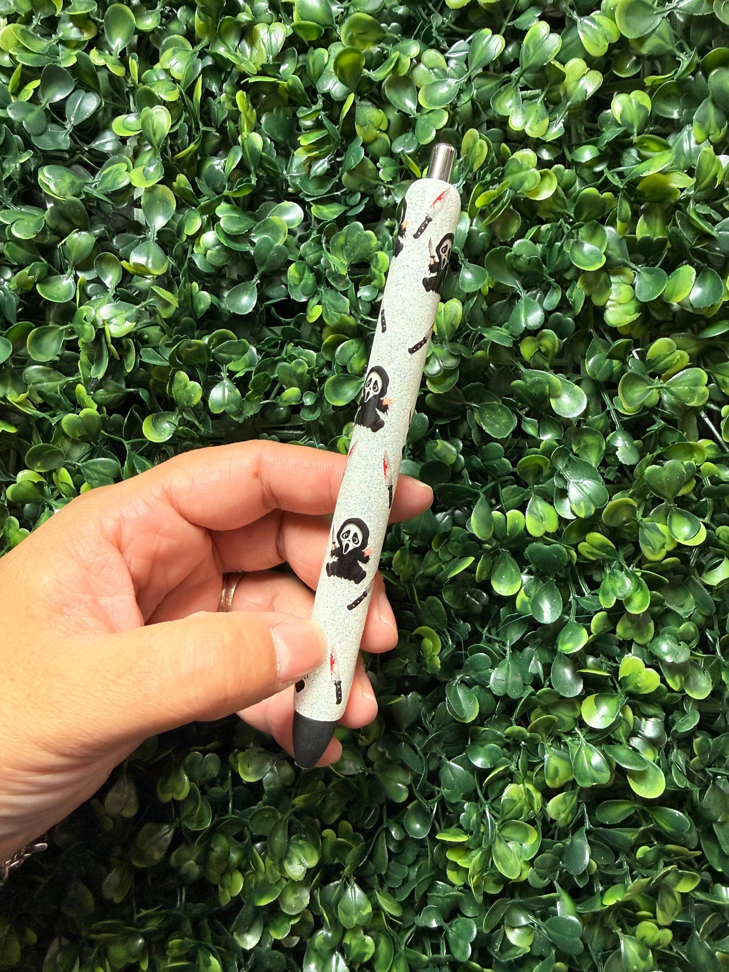 Baby Ghost Face Glitter Pen