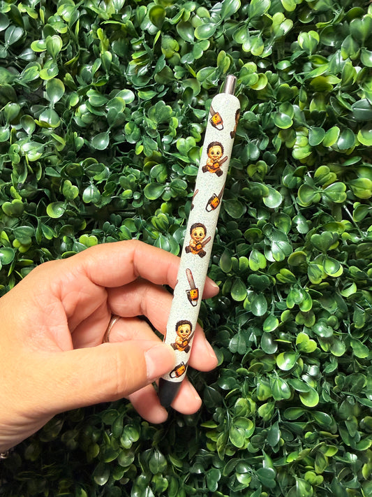 Baby Leather Face Glitter Pen