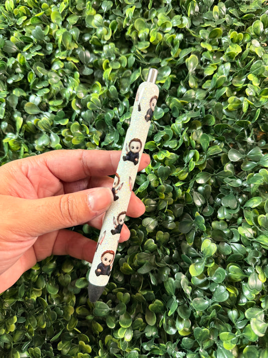 Baby Michael Myers Glitter Pen