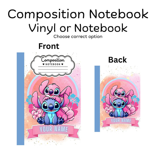 COMPOSITION VINYL OR NOTEBOOK - STCH-1 PERSONALIZED