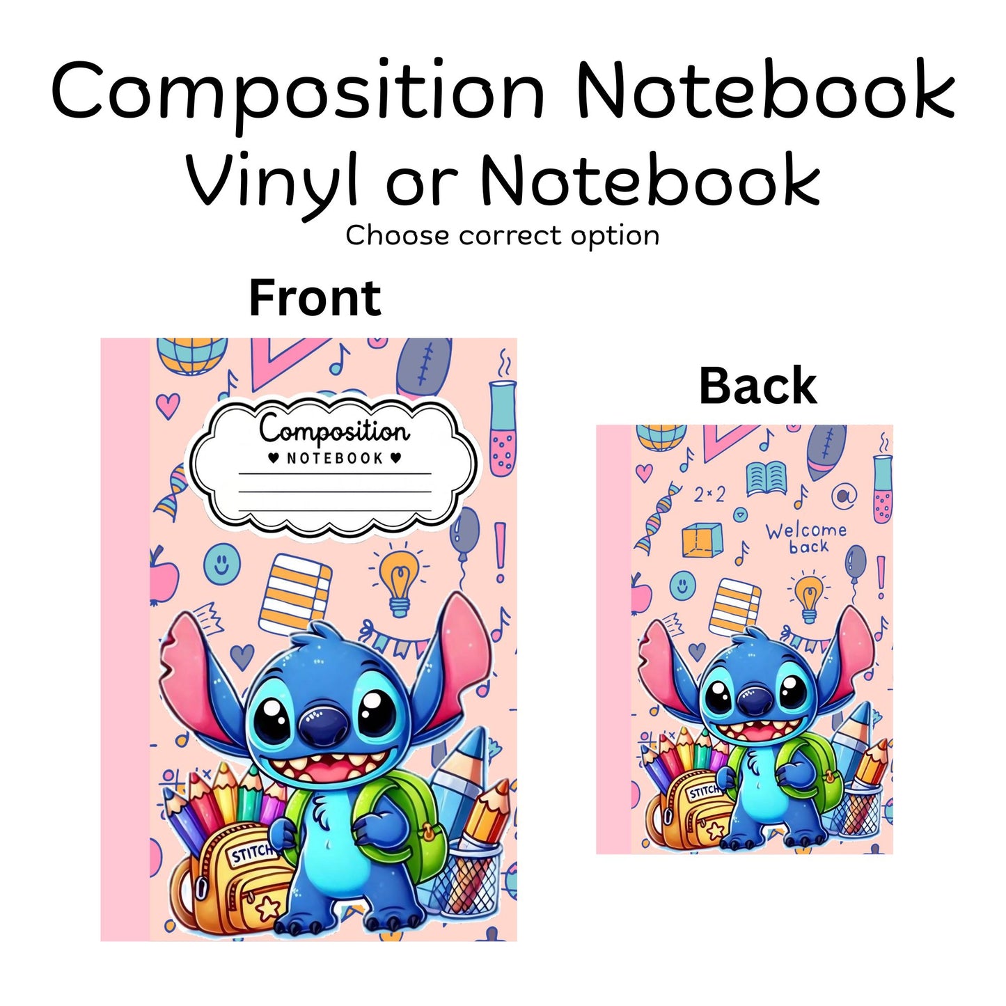 COMPOSITION VINYL OR NOTEBOOK - STCH-6