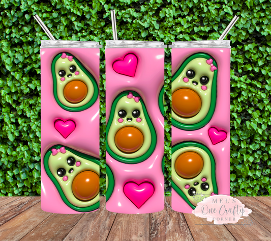 Puff Pink Avocado Tumbler