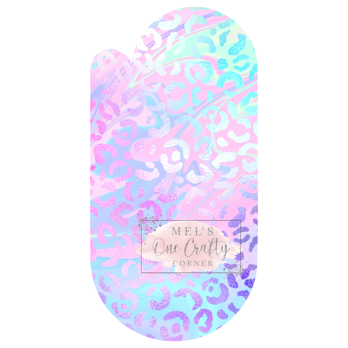 Pastel Leopard Jumbo Paperclips