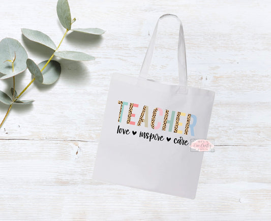 Teacher Love Tote Bag