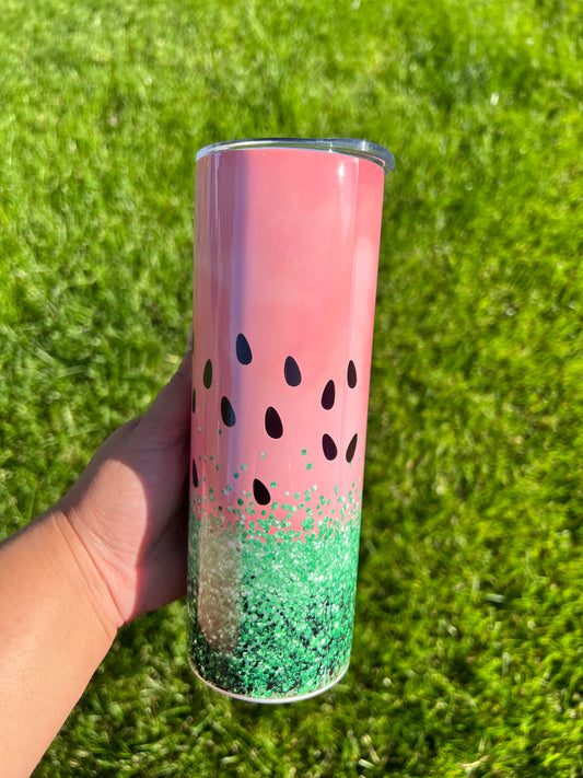 Watermelon Glitter Tumbler 20 oz.