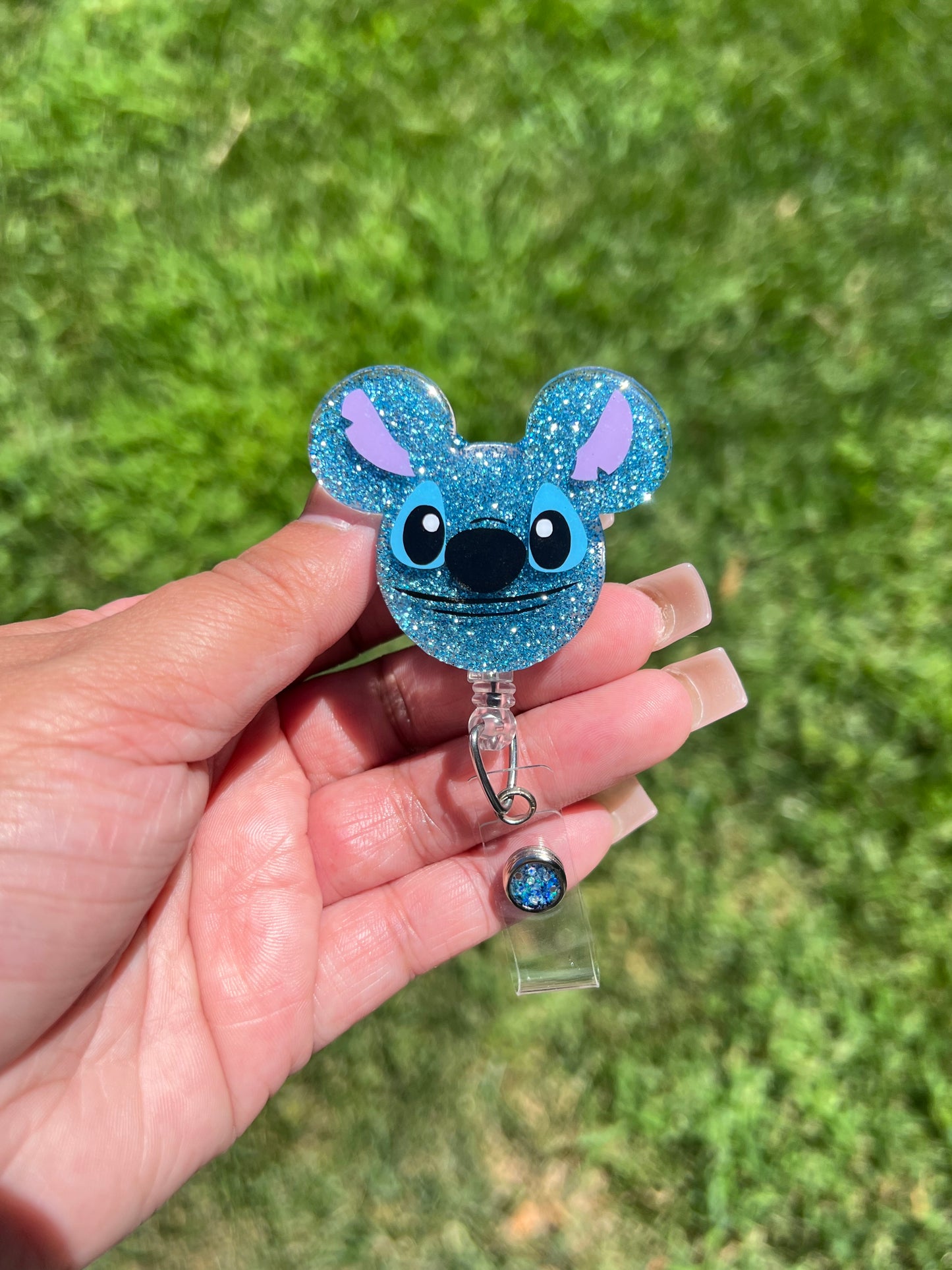 Stitch Inspired Badge Reel