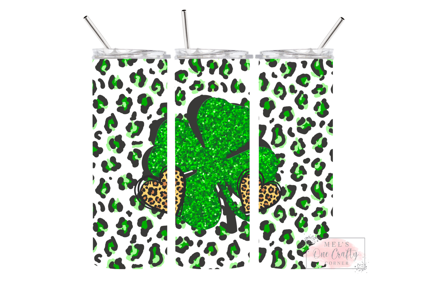 Leopard Shamrock Tumbler