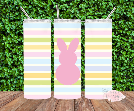 Striped Bunny Tumbler