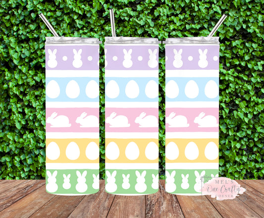 Sublimation Print Tumbler Wrap - Eggs & Bunnies