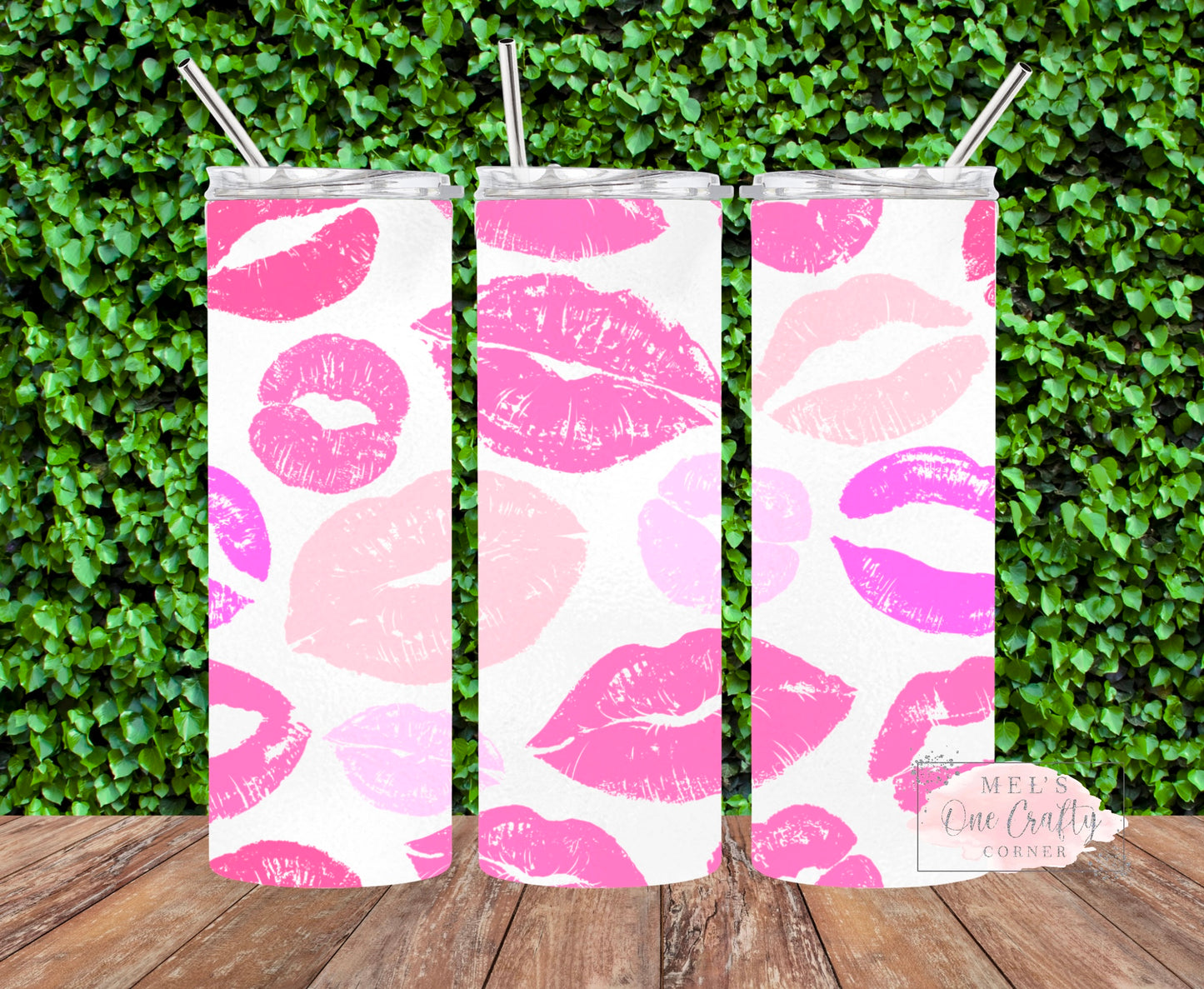 Sublimation Print Tumbler Wrap - Lips