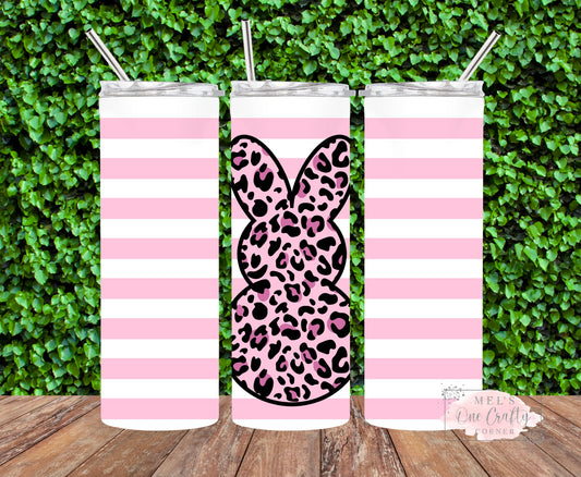 Sublimation Print Tumbler Wrap - Bunny Stripes