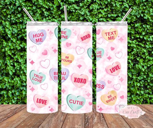 Sublimation Print Tumbler Wrap - Sweet Heart