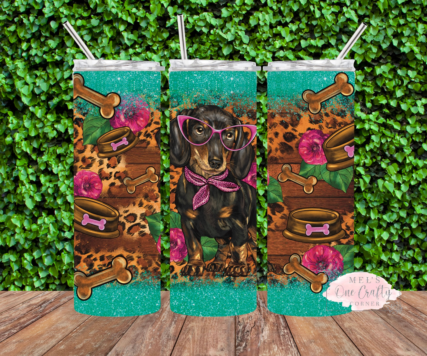 Sublimation Print Tumbler Wrap - Dachshund