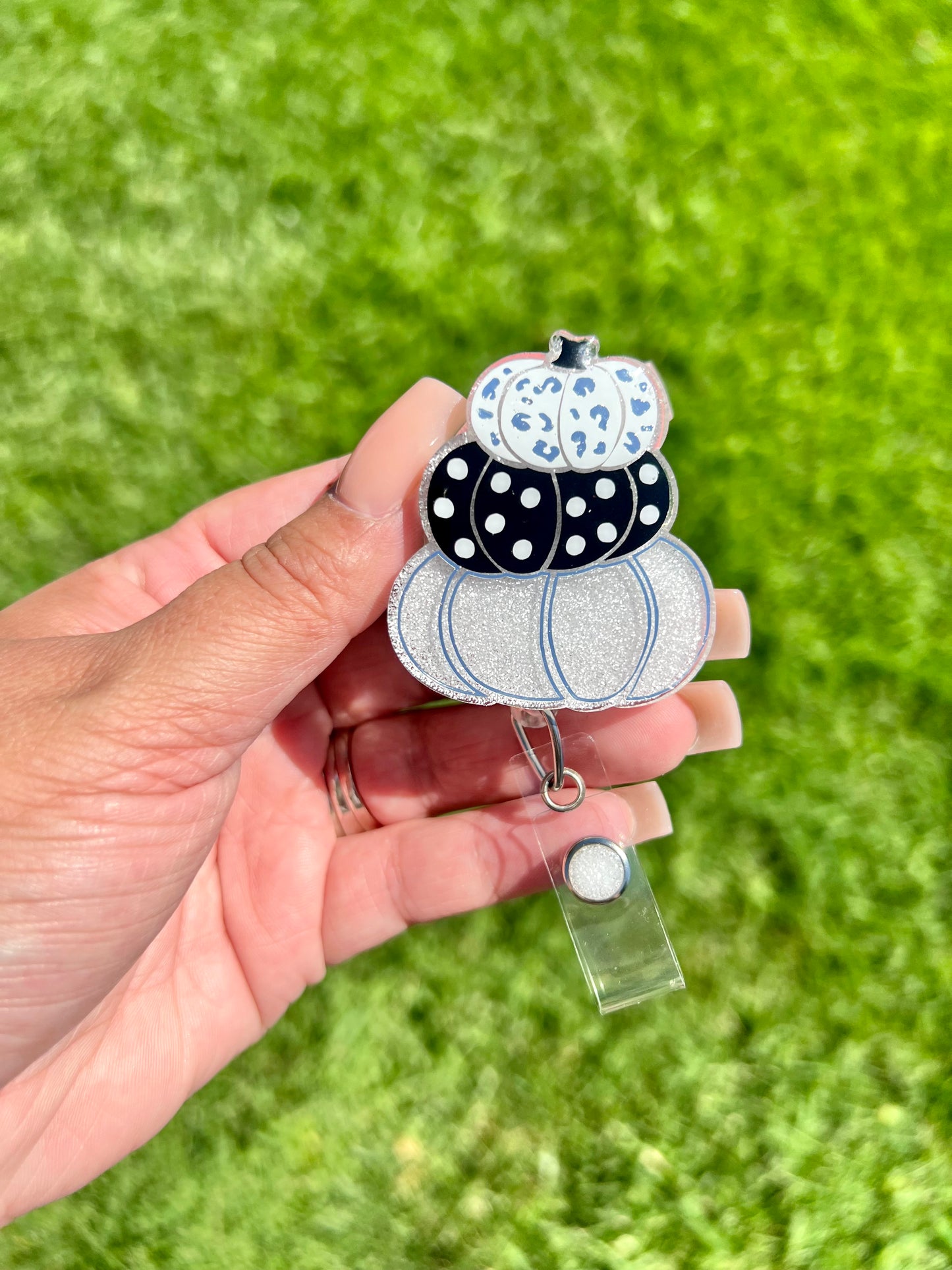 Pumpkin Stack Badge Reel