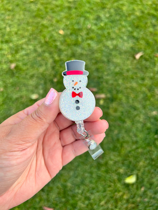 Snowman Badge Reel