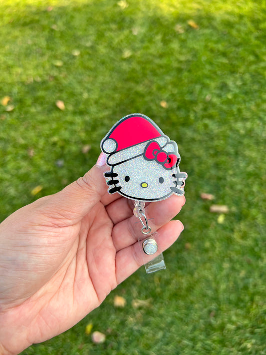 Kitty Santa Badge Reel